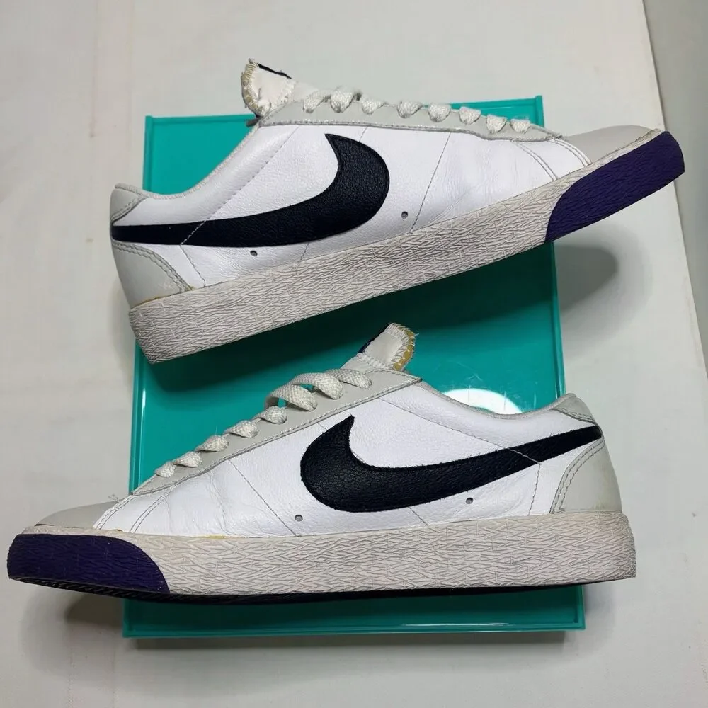 Nike Air Blazer Low ‘77 Varsity Sneaker White/Gray/Purple/Black 317552-101 VTG